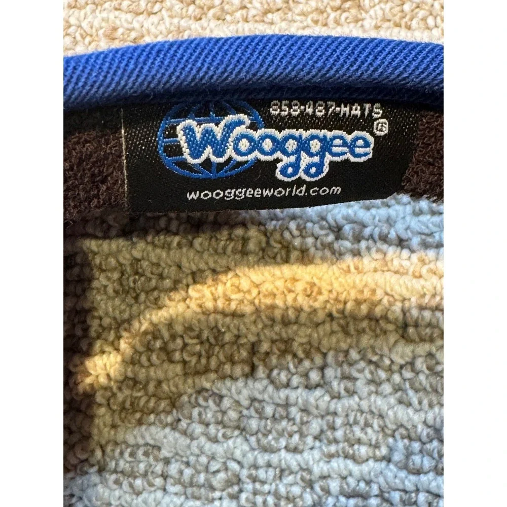Wooggee Blue Beaded Sun Visor Hat Women Denim Look Beach Golf Tennis‎ Accessory